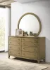 Coaster Fine Furniture 224923M Granada - 8-Drawer Dresser And Mirror - Natural Pine