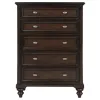 Coaster Fine Furniture 223635 Andover - 5-Drawer Chest Of Drawers - Dark Oak
