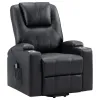 Coaster Fine Furniture 609475P Armstrong - Upholstered Power Lift Massage Recliner - Black