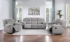 Coaster Fine Furniture 602551-S3 Gilson - 3 Piece Chenille Upholstered Sofa Set - Gray
