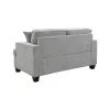 Intercon SY-LS-BWN61-GPH-C Baldwin - Loveseat With 2 Pillows - Dalton Graphite