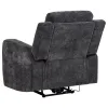 Coaster Fine Furniture 610156P Kennett - Chenille Upholstered Power Recliner Chair - Dark Gray