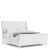 Riverside Furniture 82572-82580-82581 Hepburn - King Upholstered Bed - White