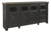 Ashley Furniture W736-68 Tyler Creek - Extra Large TV Stand - Black / Gray