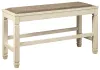 Ashley Furniture D647-09 Bolanburg - DBL Counter UPH Bench  - Beige