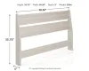 Ashley Furniture EB1864-156 Ashley Furniture EB1864-156 Socalle - Full Panel Headboard - Light Natural