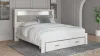 Ashley Furniture B2640B30 Altyra - King Upholstered Bookcase Bed With Storage - White