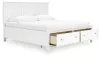 Ashley Furniture B680B22 Ashley Furniture B680B22 Fortman - King Panel Storage Bed - White
