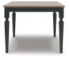 Ashley Furniture PCD591-25 Brenkerton - Rectangular Dining Room Table - Grayish Brown / Black