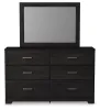 Ashley Furniture B2589B1 Ashley Furniture B2589B1 Belachime - Dresser, Mirror - Black
