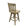 Intercon BS-BS-280W-NAT-K24 Intercon BS-BS-280W-NAT-K24 Wooden Barstool With Slat Back - Natural