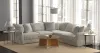 Jackson Furniture Industries 2306/63/59/73-01 Bucktown - 3 Piece Sectional With Extra Thick Cuddler Seat Cushions - Parchment