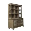 Liberty Furniture 412-HOJ-CHS Simply Elegant - Credenza & Hutch - Heathered Taupe