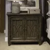 Liberty Furniture 297-BR63 Paradise Valley - 2 Door Bedside Chest With Charging Station - Saddle Brown
