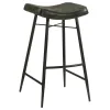 Coaster Fine Furniture 109259 Bayu - Leather Upholstered Bar Stool (Set of 2) - Espresso