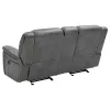 CoasterEveryday 650355 Conrad - Upholstered Padded Arm Glider Loveseat - Gray