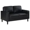 Coaster Fine Furniture 508361-S3 Ruth - 3 Piece Upholstered Track Arm Sofa Set - Black
