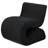 Coaster Fine Furniture 903155 Ronea - Boucle Upholstered Armless Curved Chair - Charcoal