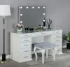 Furniture of America FOA-DK5682WH-PK Valentina - Vanity Set - Luminous White