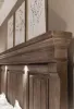 Samuel Lawrence Furniture S958-BR-K5 Lawson's Creek - California King Panel Bed - Dark Brown