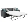CoasterEveryday 504779 Storey - Upholstered Sleeper Sectional Chaise Sofa - Gray