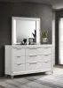 Coaster Fine Furniture 224963M Marmore - 9-Drawer Dresser And LED Mirror - White