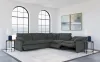 Coaster Fine Furniture 609530P Collins - 5 Piece Modular Power Reclining Sectional - Dark Gray
