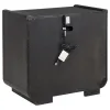 Coaster Fine Furniture 222492 Leandro - 2-Drawer LED Nightstand With USB - Burnished Black