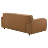 Coaster Fine Furniture 509502 Buxton - Top Grain Leather Upholstered Loveseat - Orange