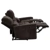 Coaster Fine Furniture 609571-S2 Navarro - 2 Piece Upholstered Reclining Sofa Set - Dark Brown