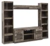 Ashley Furniture EW0200W6 Ashley Furniture EW0200W6 Derekson - 4-Piece Entertainment Center - Multi Gray