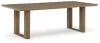 Ashley Furniture P671-625 Serene Bay - Rectangular Dining Table With Umbrella Option - Dark Brown