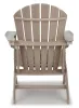 Ashley Furniture P014/898/813 Sundown Treasure - 2 Pc. - Adirondack Chair And Ottoman - Driftwood