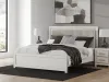 Ashley Furniture PCB3381B8 Ashley Furniture PCB3381B8 Zuraleus - King Upholstered Panel Platform Bed With Roll Slats - White