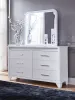 Ashley Furniture PCB392B1 Jarlee - Dresser And Mirror - White