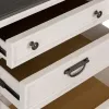 Liberty Furniture 417-BR61 Allyson Park - Nightstand With Charging Station - Wirebrushed White / Charcoal