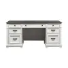 Liberty Furniture 417-HOJ-CS Allyson Park - Credenza - Wirebrushed White / Charcoal
