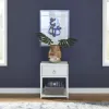 Liberty Furniture 2030WH-AT2126 Liberty Furniture 2030WH-AT2126 East End - 1 Drawer 1 Shelf Accent Table - Wirebrushed White