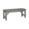 Liberty Furniture 131-C9001B Newport - Dining Bench - Smokey Gray / Carbon Gray