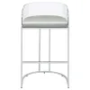 CoasterElevations 183406 Thermosolis - Clear Acrylic Bar Chair (Set of 2) - Chrome