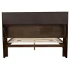 CoasterEssence 200719Q Jessica - Wood Queen LED Storage Bookcase Bed - Cappuccino