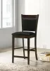 CoasterEveryday 100959 Jaden - Upholstered Counter Chair (Set of 2) - Black And Espresso