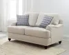CoasterElevations 511092 Glenn - Upholstered English Arm Loveseat - Light Gray And Blue