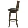 Coaster Fine Furniture 182509 Lambert - Wood Pub Height Swivel Bar Chair - Dark Cherry