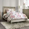 Furniture of America FOA7882CK-BED Jakarta - California King Bed - Antique White / Beige