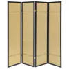 Coaster Fine Furniture 961648 Pearce - 4-Panel Bamboo Room Divider Folding Screen - Natural