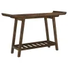 Coaster Fine Furniture 950415 Ornelas - Console Table With Slatted Shelf - Mango Brown