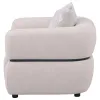Coaster Fine Furniture 508963 Jeanette - Fabric Upholstered Round Arm Accent Chair - Beige