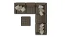 Jackson Furniture Industries 3215/36/31/37/12/59-09 Siena - 5 Piece Modular Sectional With Cuddler Seat Cushions And Included Accent Pillows And Cocktail Ottoman - Chocolate