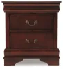 Ashley Furniture B376-92 Alisdair - Two Drawer Night Stand - Reddish Brown